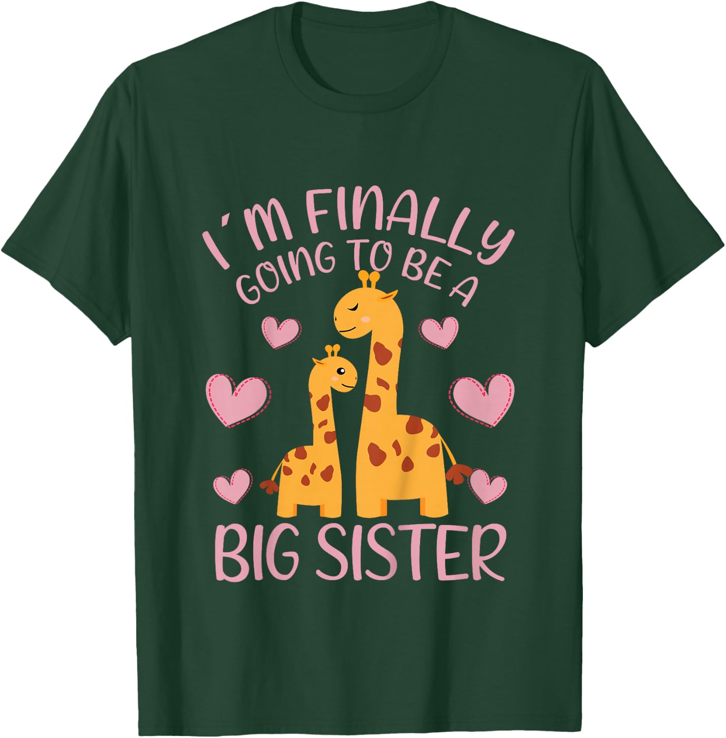 I´m Finally Going To Be A Big Sister Girl Outfit T-Shirt - T-Shirt | Forest