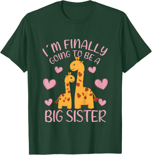 I´m Finally Going To Be A Big Sister Girl Outfit T-Shirt - T-Shirt | Forest
