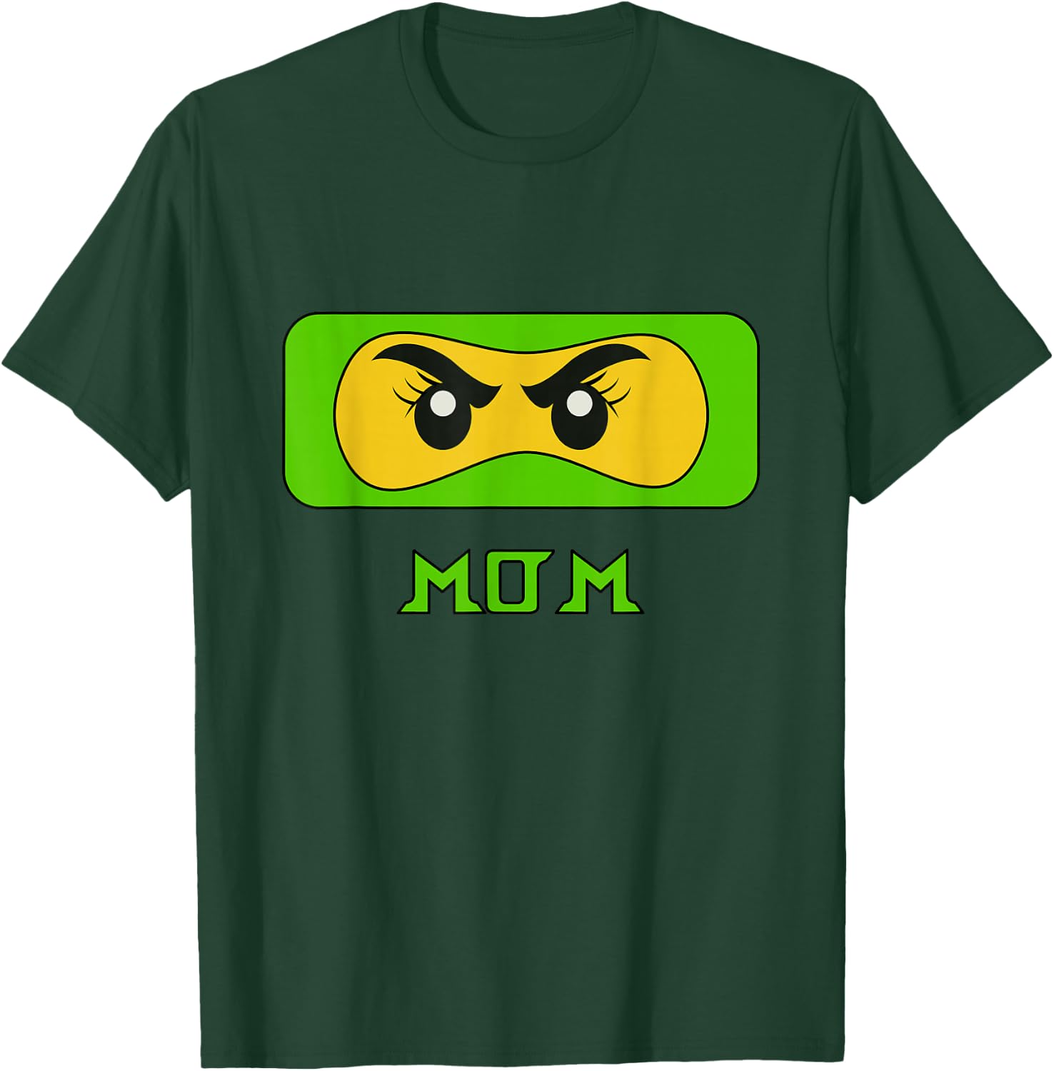 Mama Ninja Face Family T-Shirt - T-Shirt | Forest