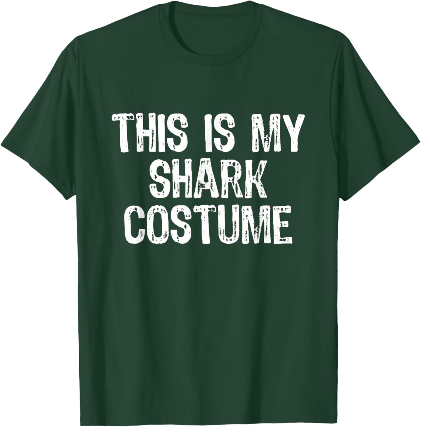 This Is My Shark Costume Halloween Lazy Easy T-Shirt - T-Shirt | Forest