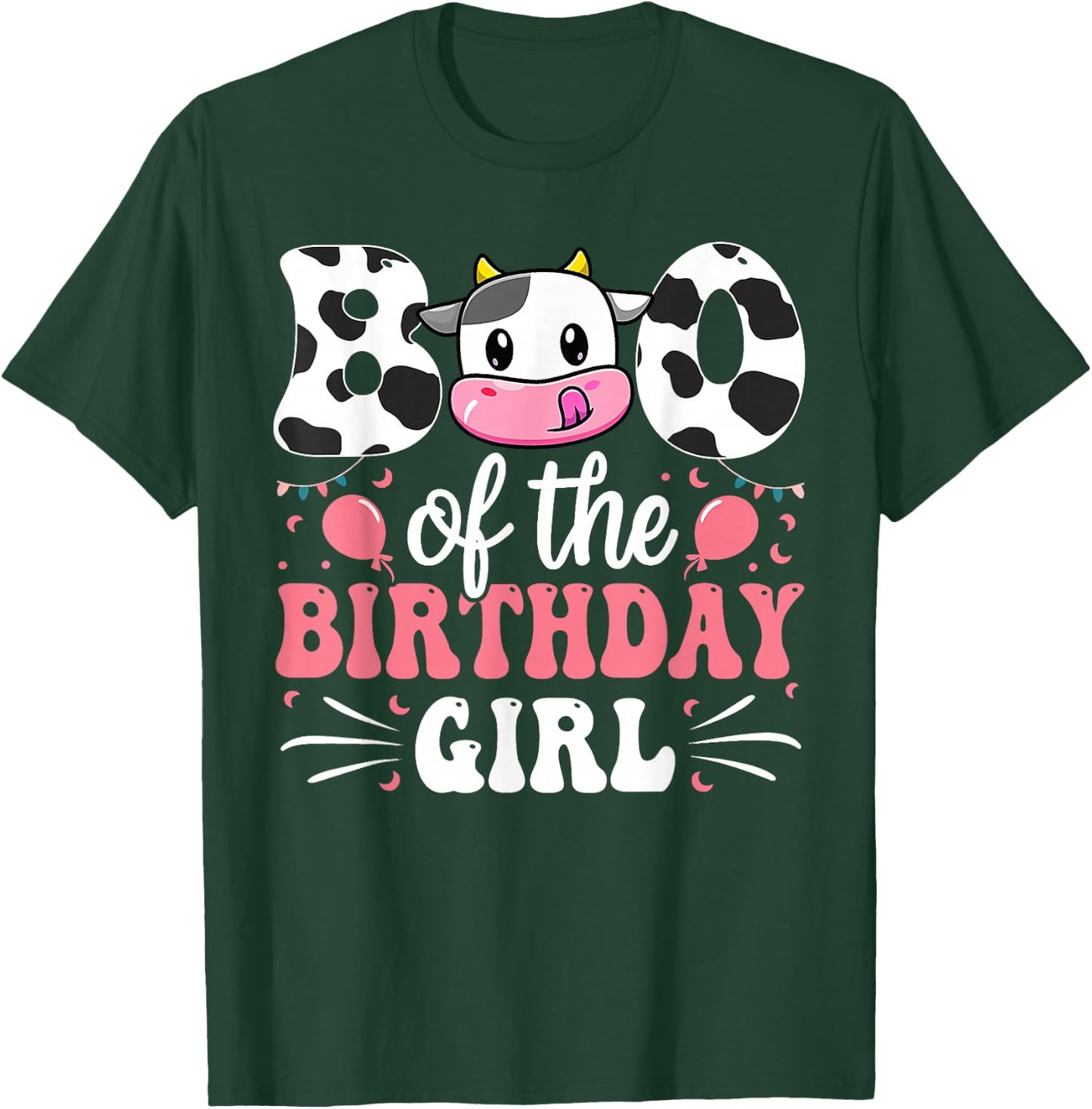 Brother Of The Birthday Girl Cow Family Matching 1st T-Shirt - T-Shirt | Forest