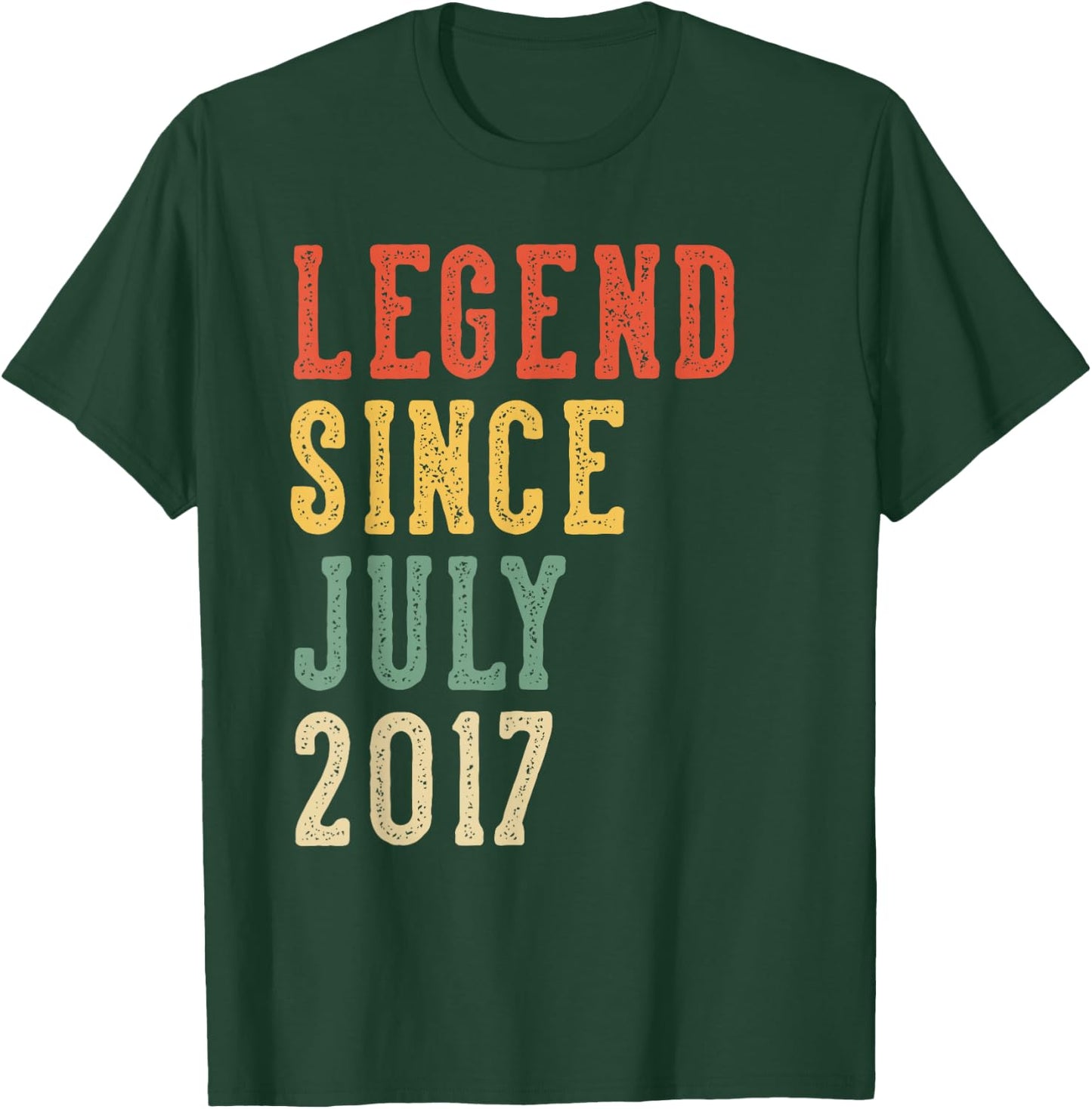 Legend Since July 9th Birthday 2017 Men Women 9 Year Old T-Shirt - T-Shirt | Forest