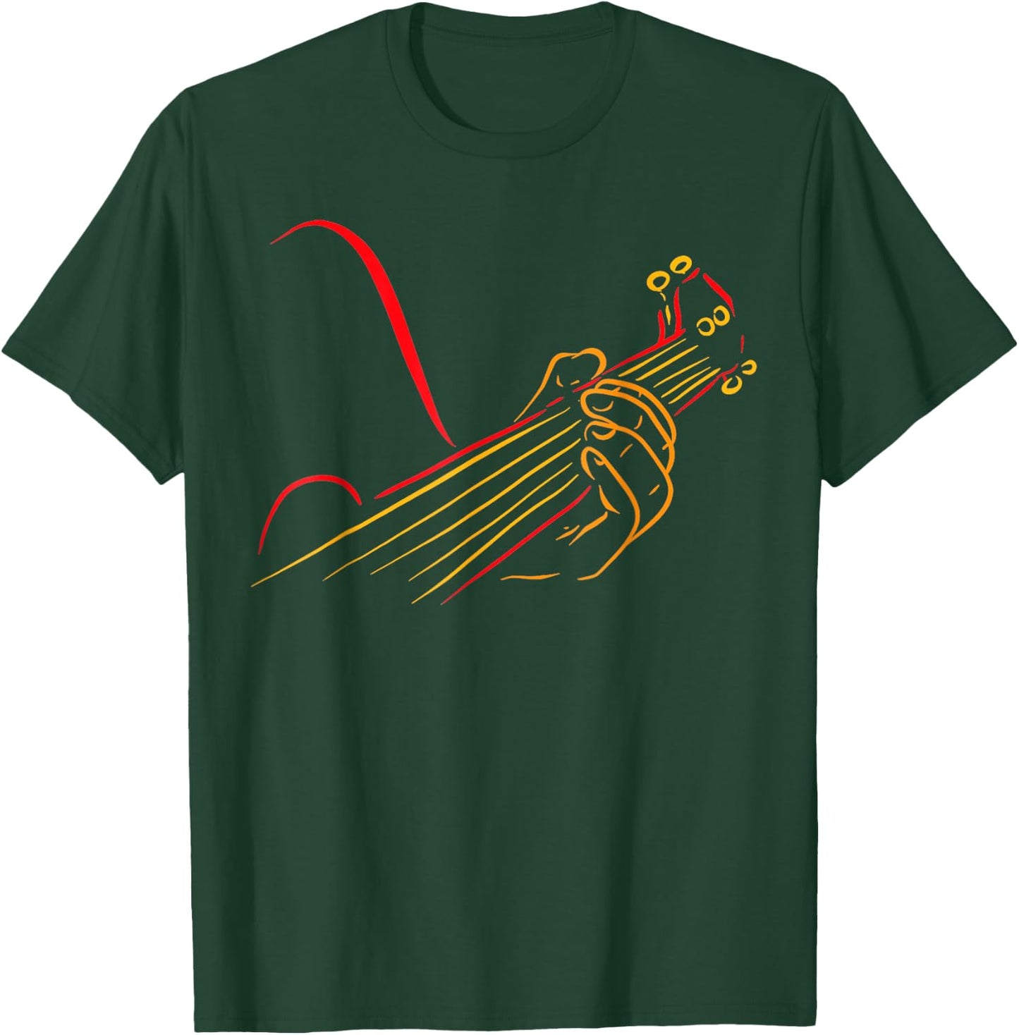 Playing Guitar Guitarist Music Life Funny T-Shirt - T-Shirt | Forest