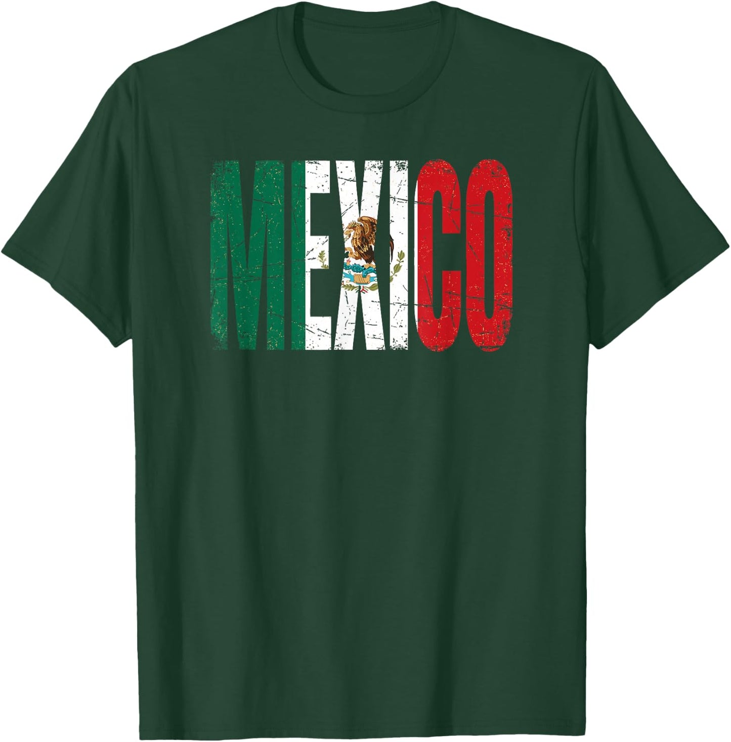 Mexico Flag Mexican Cinco De Mayo Independence Day T-Shirt - T-Shirt | Forest