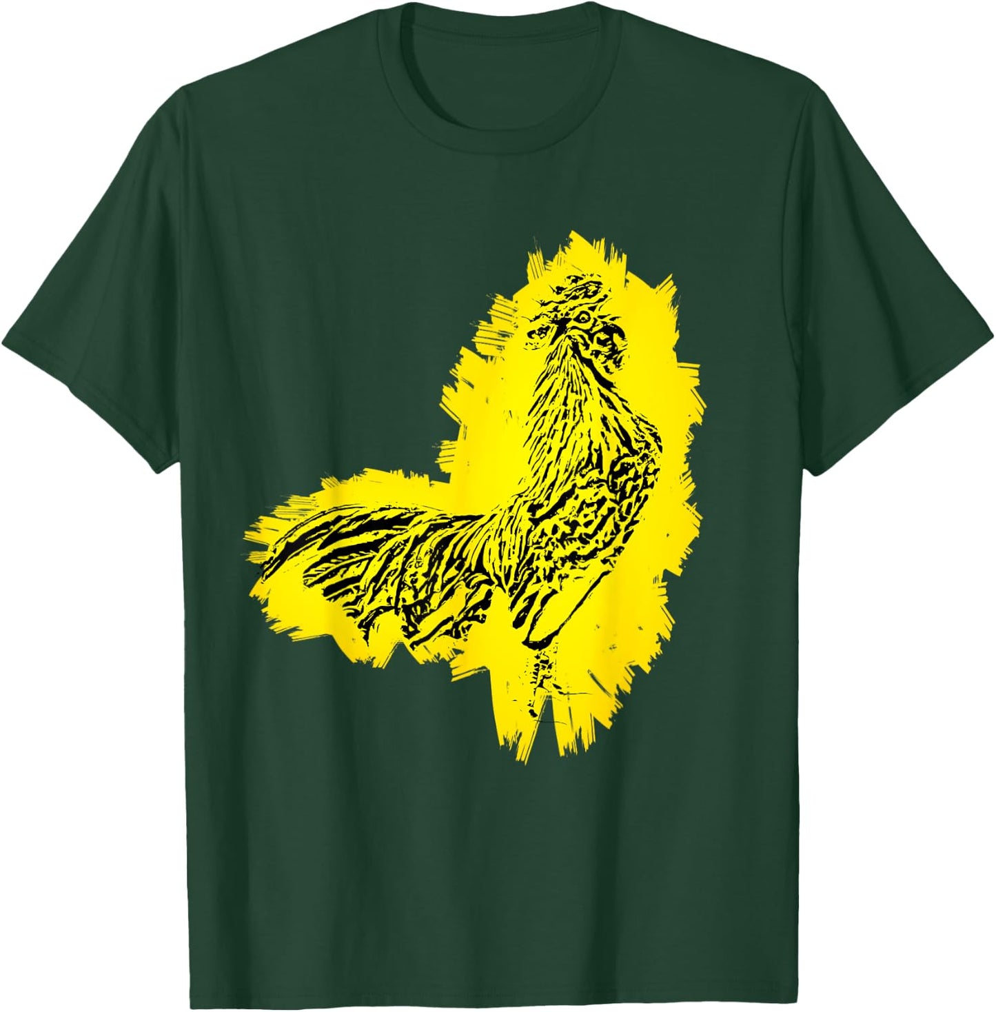 Rooster Chicken Motif Farmer colorful Farm Animals Chickens T-Shirt - T-Shirt | Forest