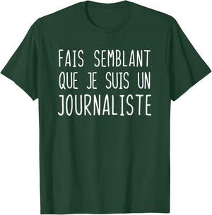 Funny Journalist Costume for Halloween Costume , Black, S T-Shirt - T-Shirt | Forest
