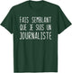 Funny Journalist Costume for Halloween Costume , Black, S T-Shirt - T-Shirt | Forest
