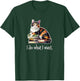 I Do What I Want Calico Cat Lover Women Girls Kids T-Shirt - T-Shirt | Forest