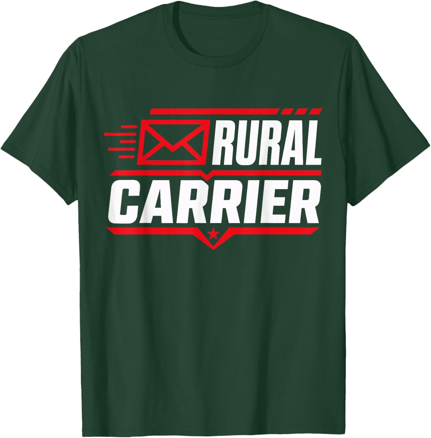 Rural Carrier Postal Worker Mailman Delivery T-Shirt - T-Shirt | Forest