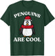 Penguins Are Cool Scarf Hat Funny Pun Joke Women Men Kids T-Shirt - T-Shirt | Forest