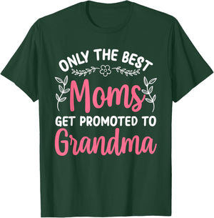 Grandma Art Mom Promoted To Grandmother Grandma T-Shirt - T-Shirt | Forest