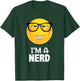 I'm A Nerd Glasses Emoticon SHIRT - Yellow Face T-Shirt - T-Shirt | Forest