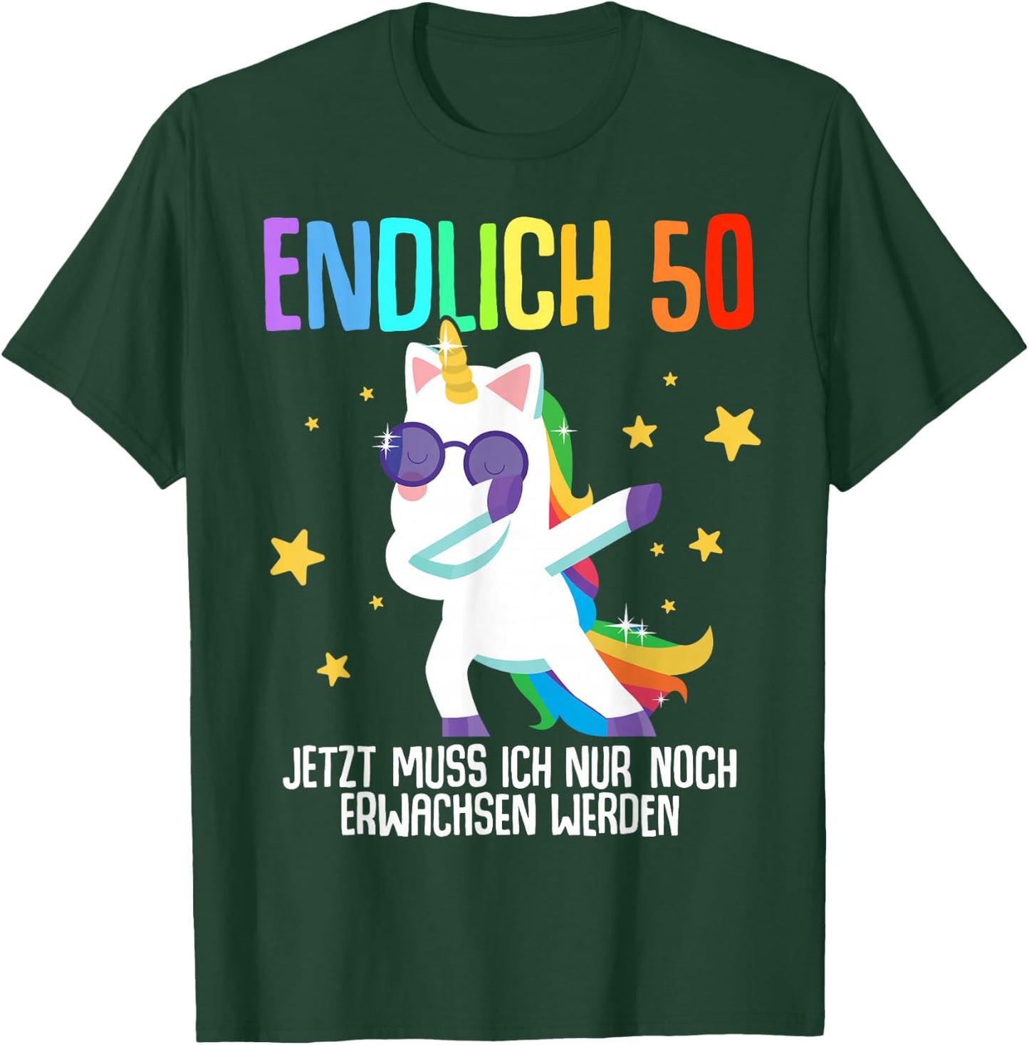 50. Geburtstag Mann Frau 50 Jahre 1976 Deko Lustig Geschenk T-Shirt - T-Shirt | Forest