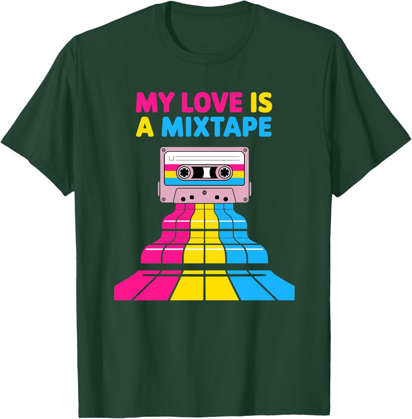 Mixtape rétro Pansexual Haut de Gamme T-Shirt - T-Shirt | Forest