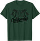 Palm Surfing Board California Beach Cool traveler Gift T-Shirt - T-Shirt | Forest