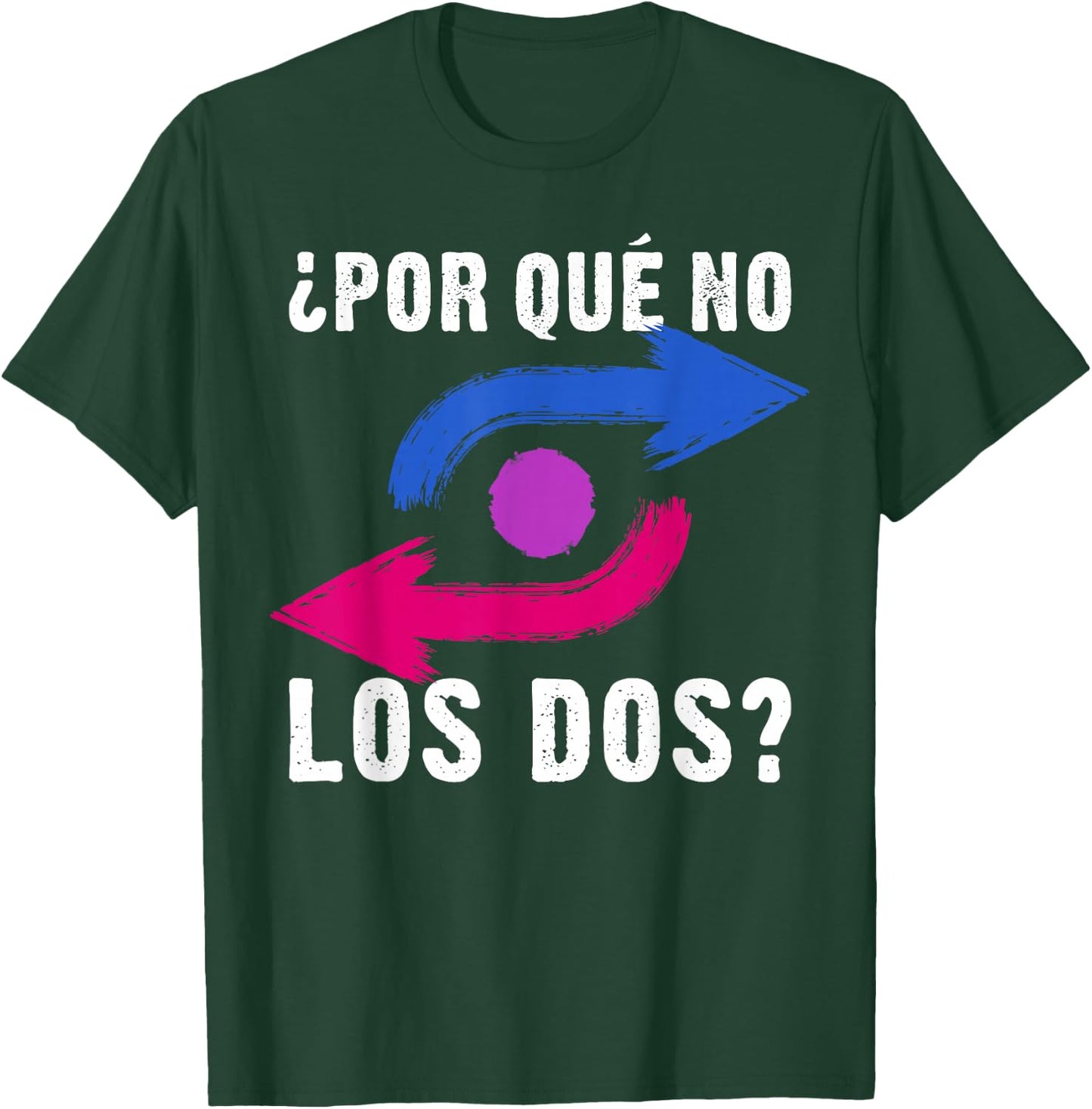 Por Qué No Los Dos Bisexual Pride Colours Arrows T-Shirt - T-Shirt | Forest