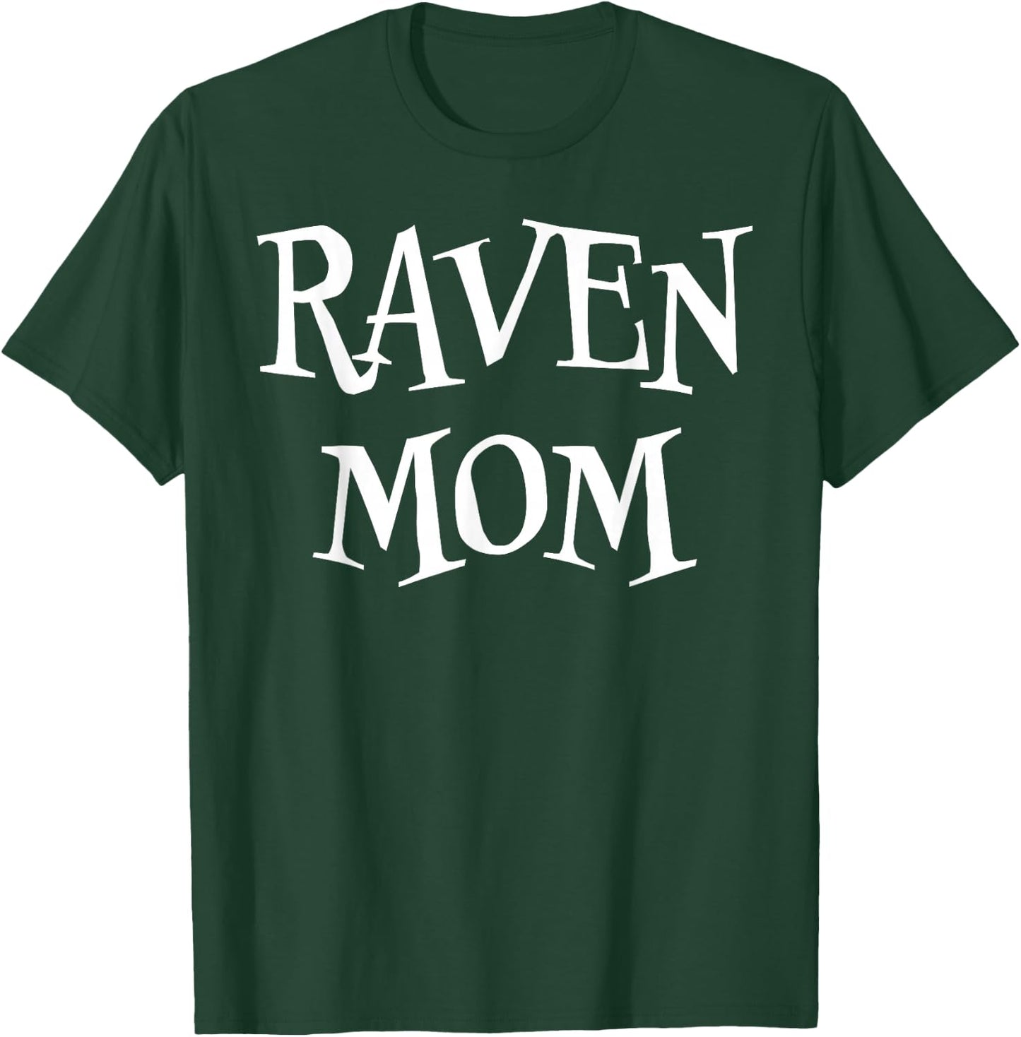 Raven mom Funny Cute Halloween Raven Lover Scary Spooky T-Shirt - T-Shirt | Forest