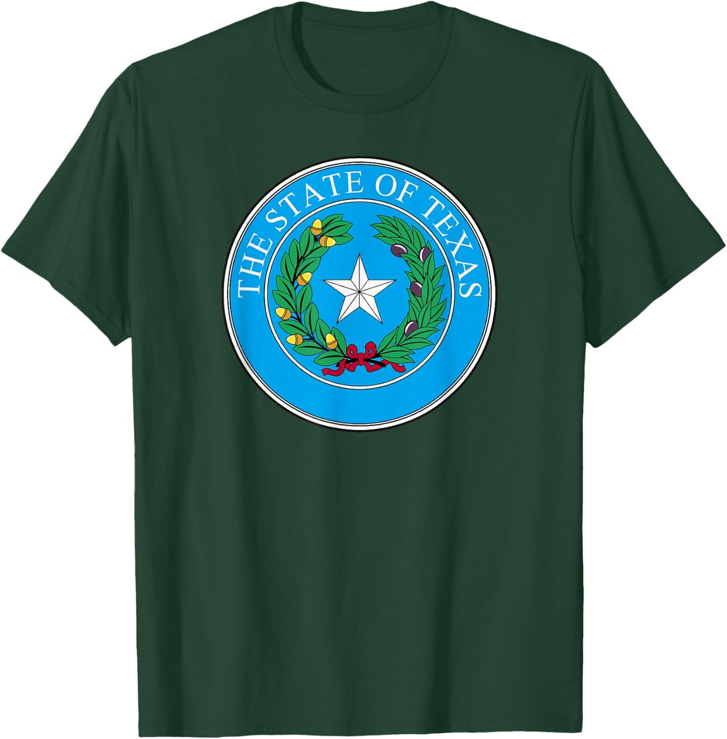 Texas State Seal Flag T-Shirt - T-Shirt | Forest