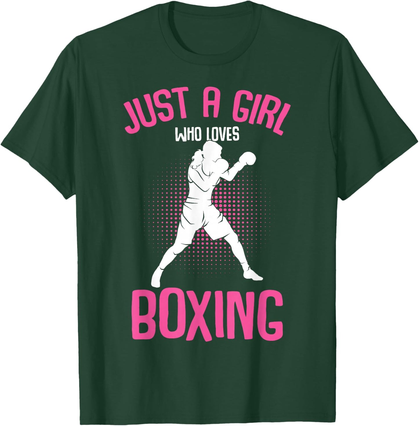 Just a Girl who loves Boxing Boxer Girls Kids T-Shirt - T-Shirt | Forest