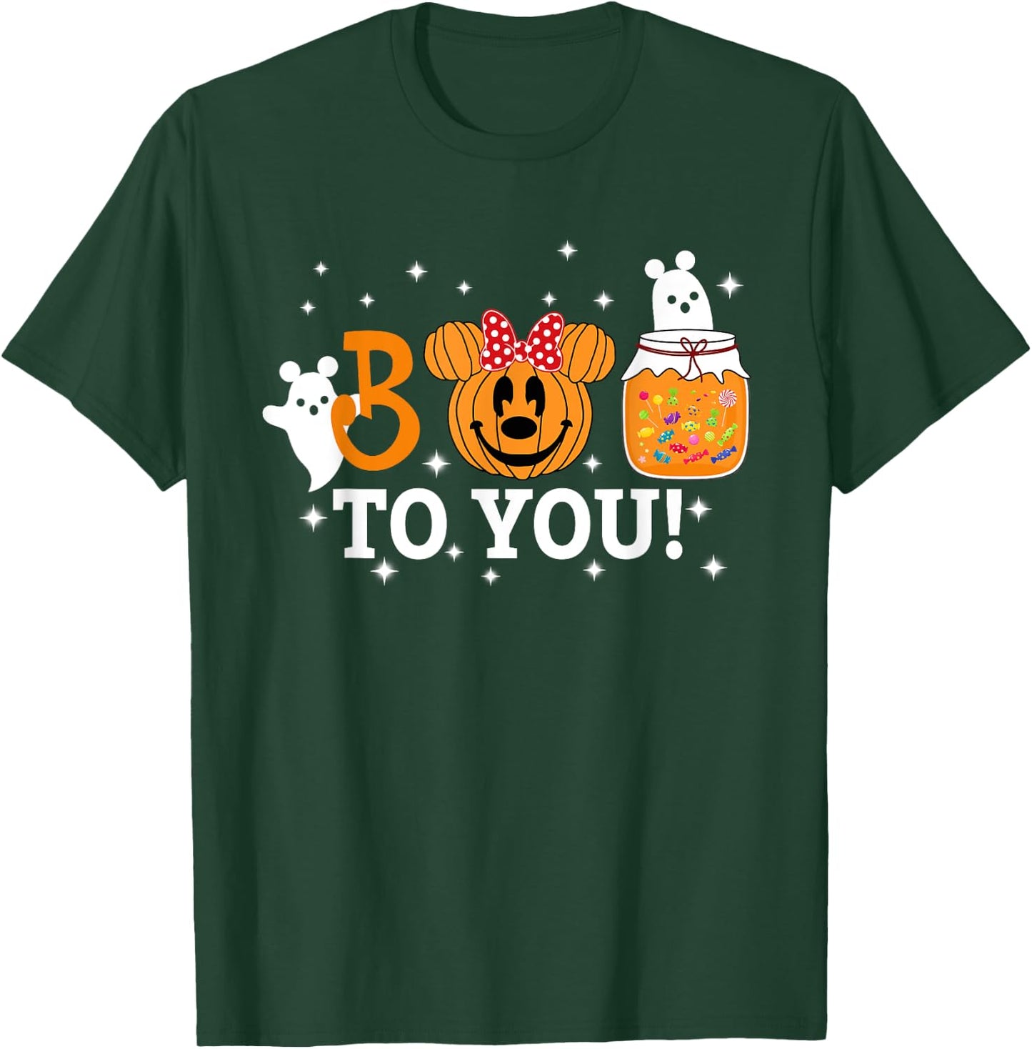 Cute Pumpkin Beer Boo To You Women Kids Halloween T-Shirt - T-Shirt | Forest