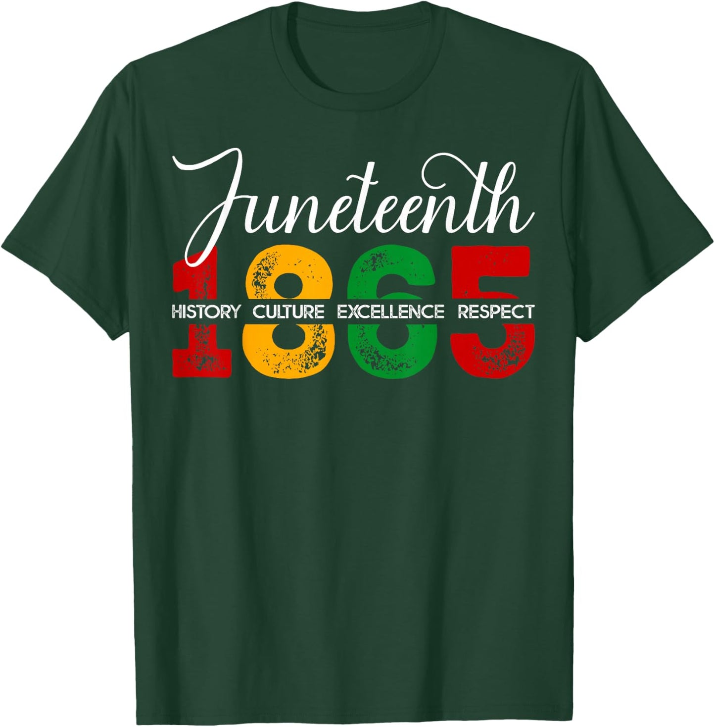 Juneteenth 1865 Independence Day Black History Afro Women T-Shirt - T-Shirt | Forest
