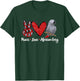 Peace Love African Grey Parrot T-Shirt - T-Shirt | Forest