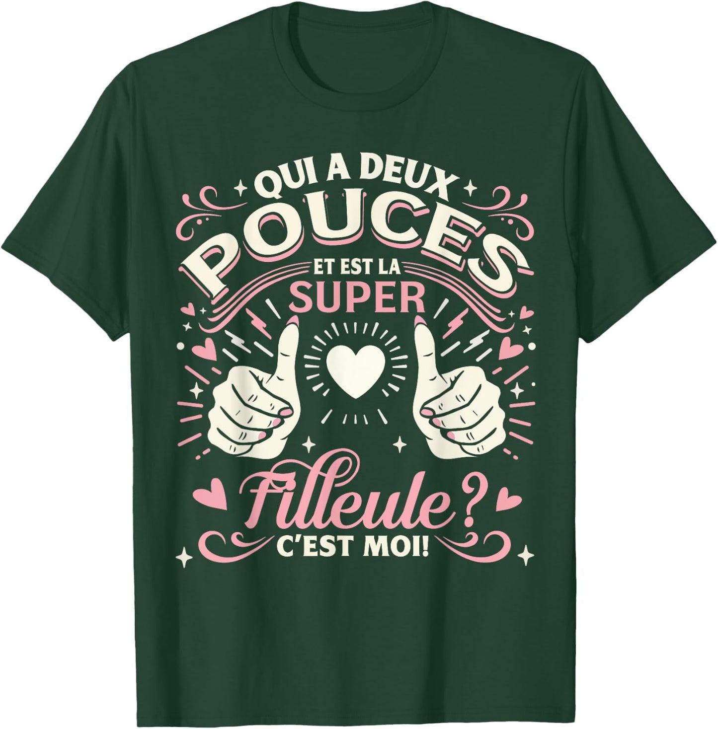 A Super Girl Gift My Daughter Godmother Baptism , Black, S T-Shirt - T-Shirt | Forest