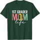 1st Grader Mom Life Cheetah Funny Leopard 1st Grader Mama T-Shirt - T-Shirt | Forest