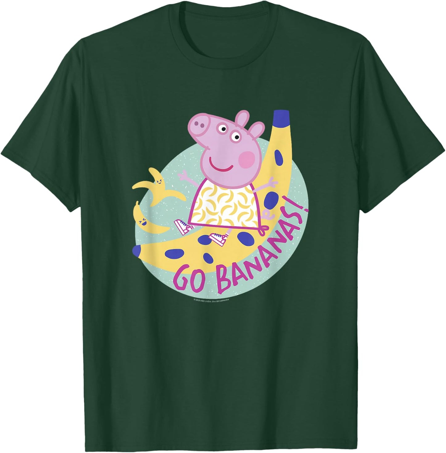 Peppa Pig Go Bananas! Funny Fruit Portrait T-Shirt - T-Shirt | Forest