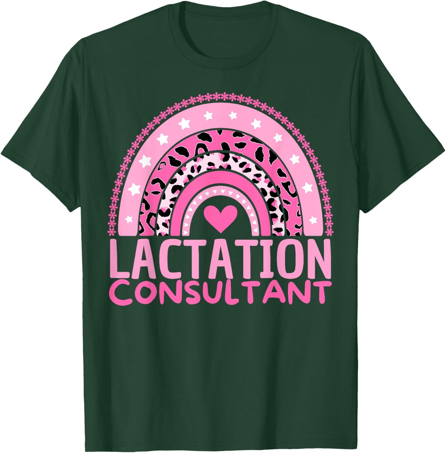 Lactation Consultant Breastfeeding Week Awareness Rainbow T-Shirt - T-Shirt | Forest