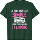 Simple Girl I Love the Camper Aperitif Woman Camper , Black T-Shirt - T-Shirt | Forest