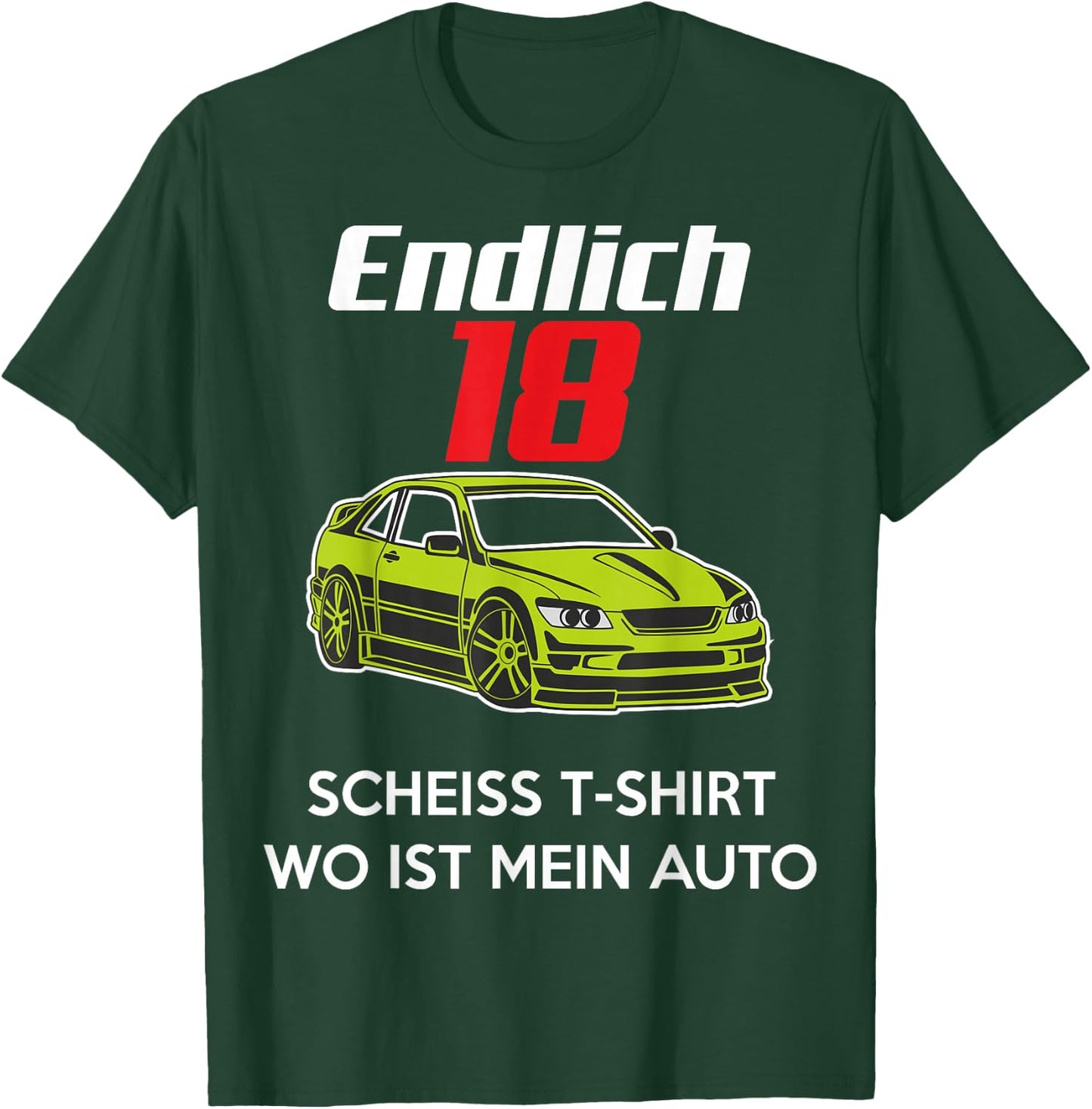 18th Birthday Boys Gift Son Funny Where Is My Car , black T-Shirt - T-Shirt | Forest