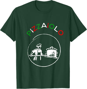 Pizzaiolo with pizzaiolo , Black, S T-Shirt - T-Shirt | Forest