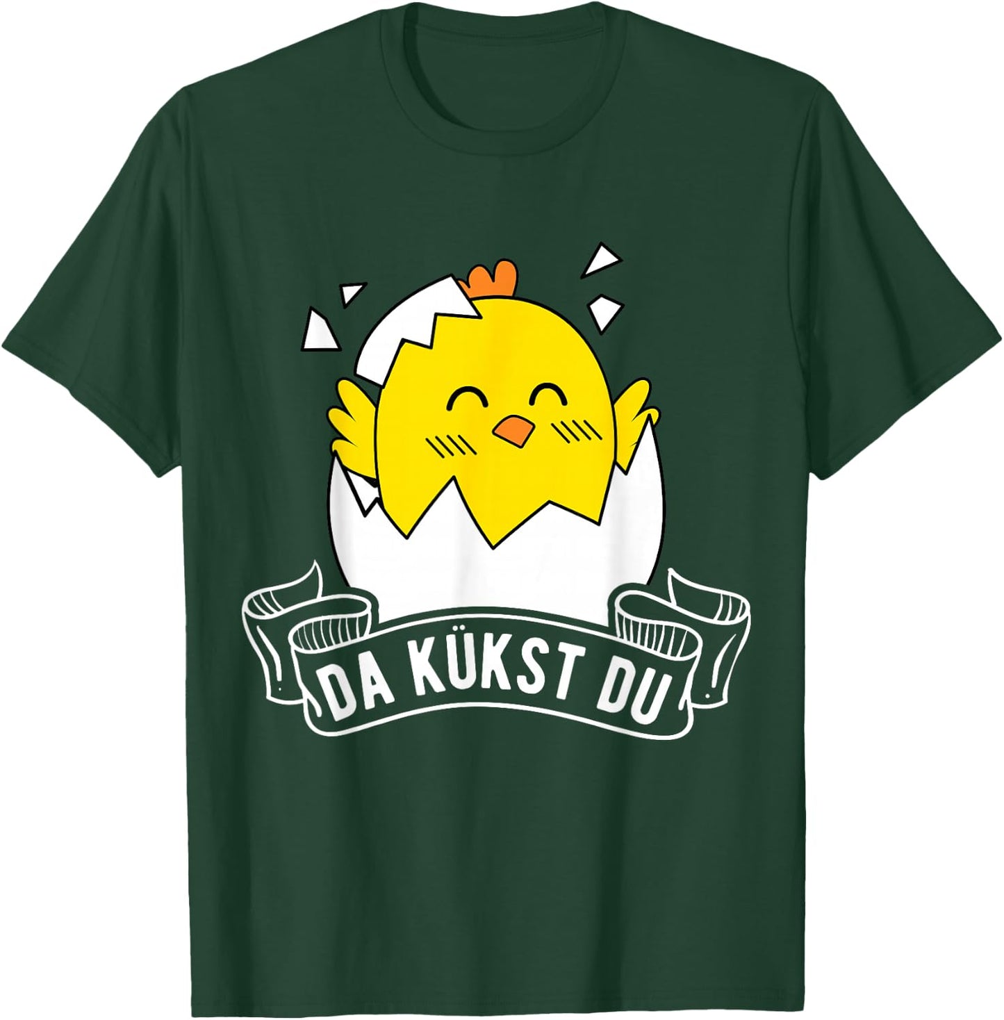 Da Kükst Du Küken Ostern Ostereier Kinder Huhn Geschenk T-Shirt - T-Shirt | Forest