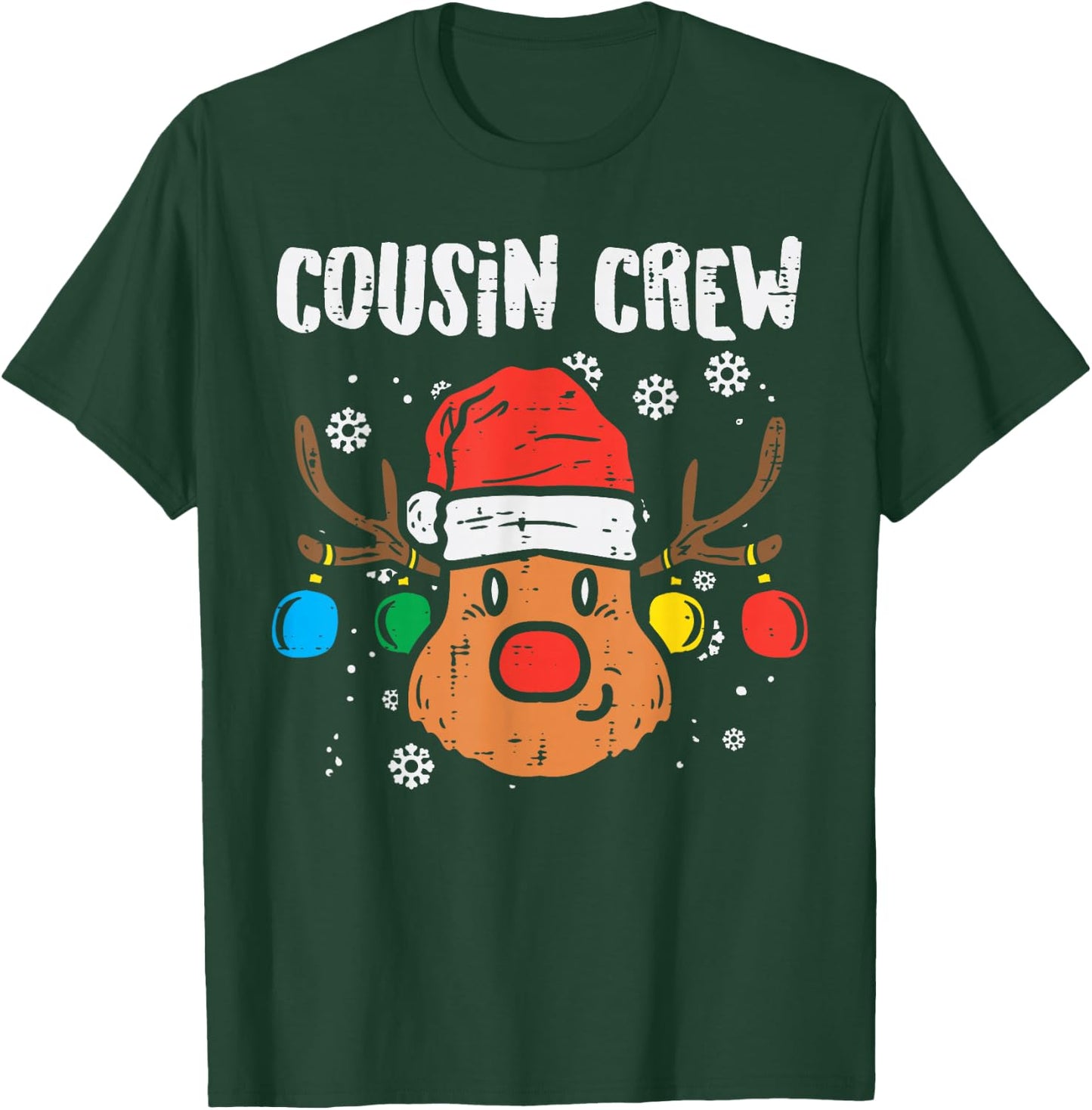Cousin Crew Xmas PJs Matching Christmas Pajamas For Family T-Shirt - T-Shirt | Forest