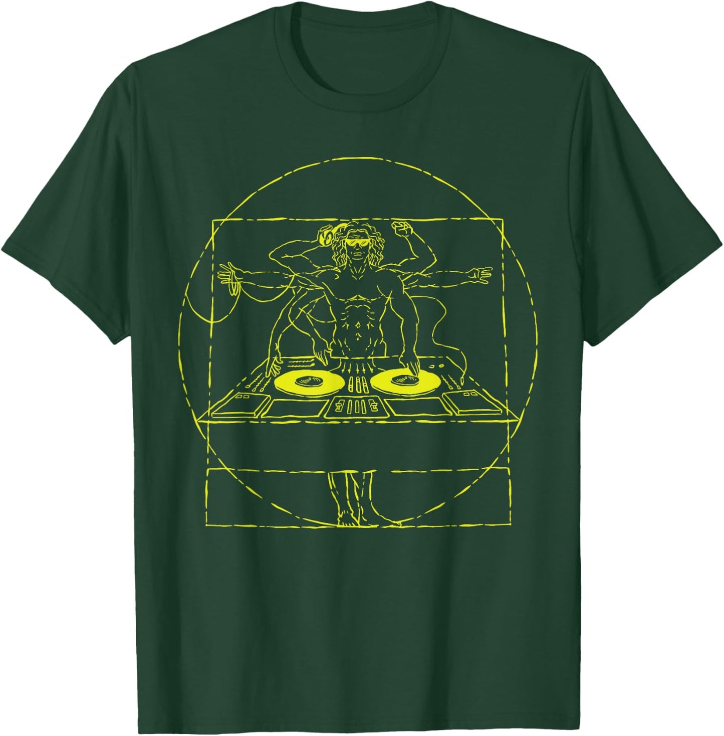 Techno Rave Hardstyle Merch DJ Festival / Party Hardstyle , Black, S T-Shirt - T-Shirt | Forest
