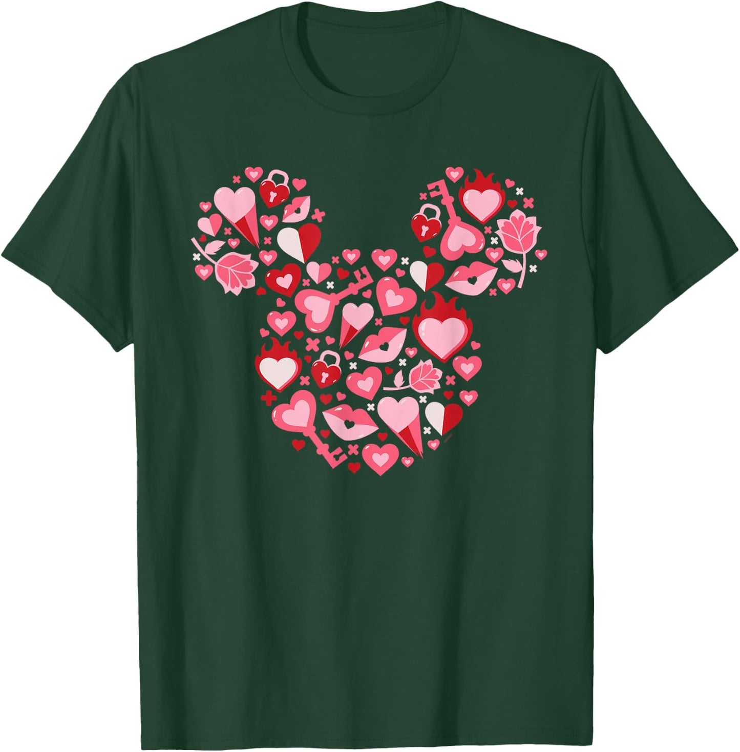 Disney Mickey Mouse Icon Couples Matching Valentine's Day T-Shirt - T-Shirt | Forest
