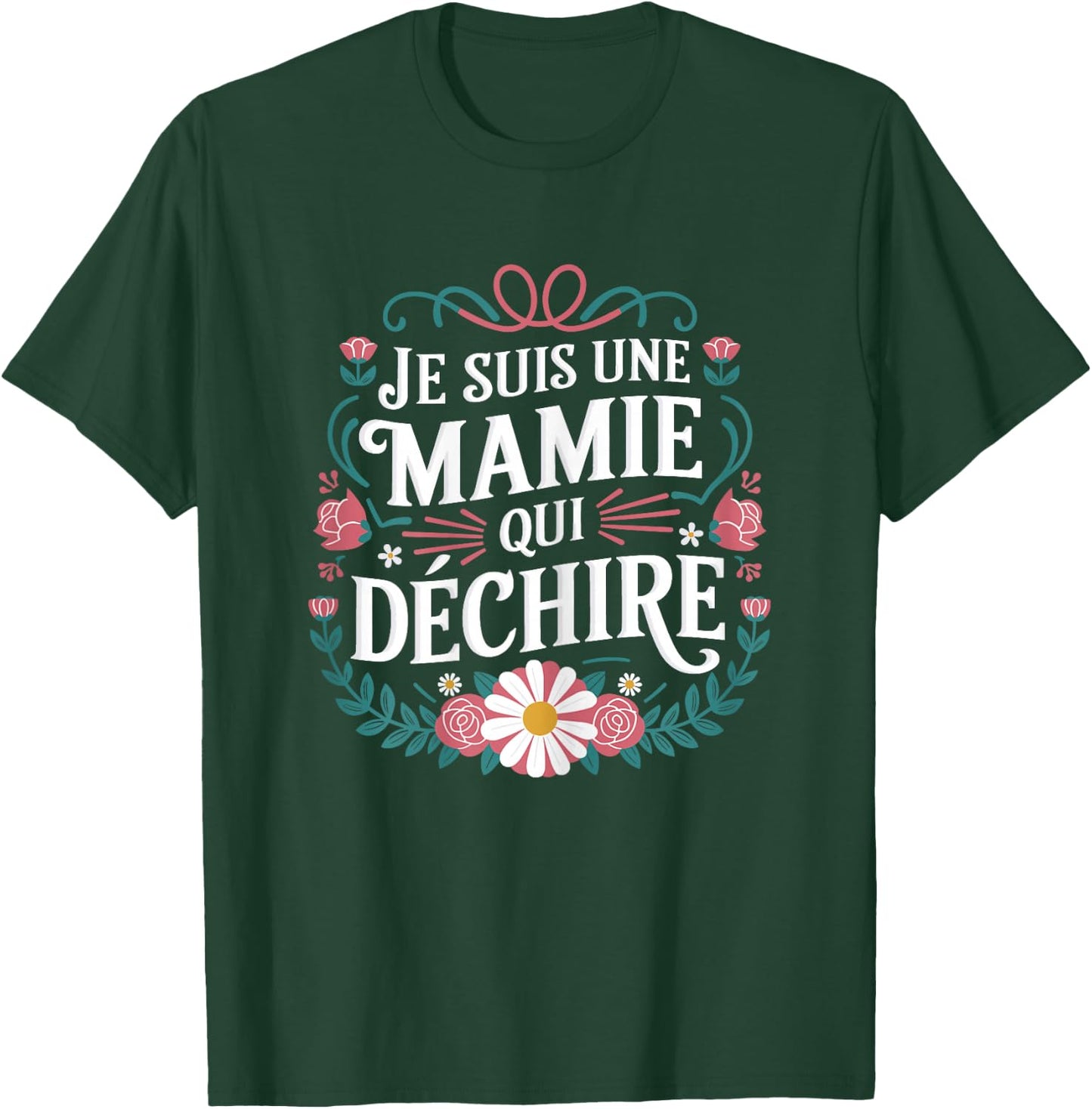 Fete Des Grands Meres Je Suis Une Granny Qui Dechire Granny , Black, Female X-Small T-Shirt - T-Shirt | Forest