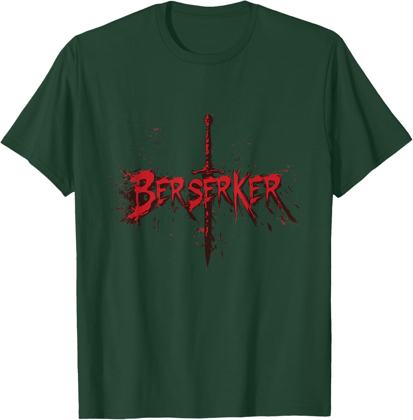 A Raw and Powerful Berserker Style T-Shirt - T-Shirt | Forest