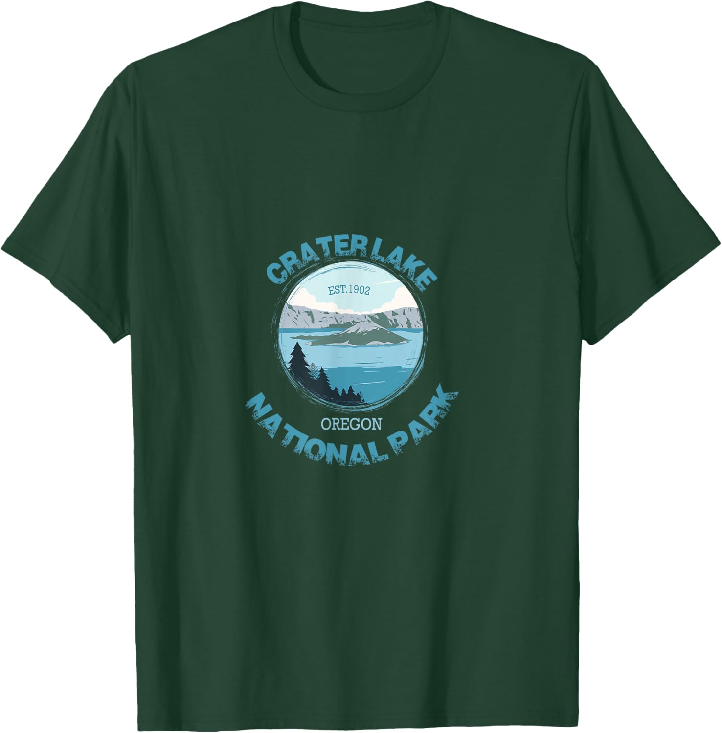 Scenic Crater Lake National Park T-Shirt - T-Shirt | Forest