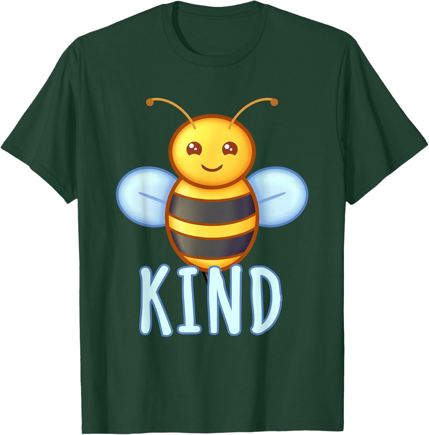 Bee Kind Cute Funny Bumblebee Graphic Women Inspirational T-Shirt - T-Shirt | Forest