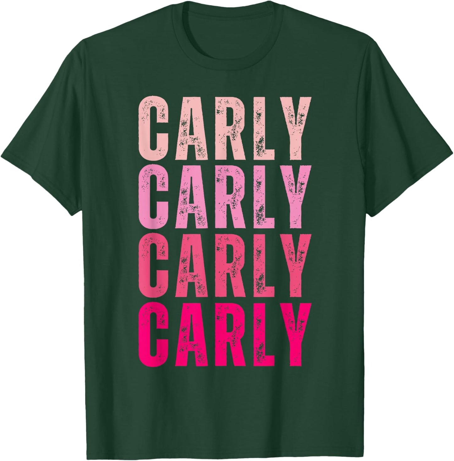 Personalized Name Carly I Love Carly 70's Vintage T-Shirt - T-Shirt | Forest