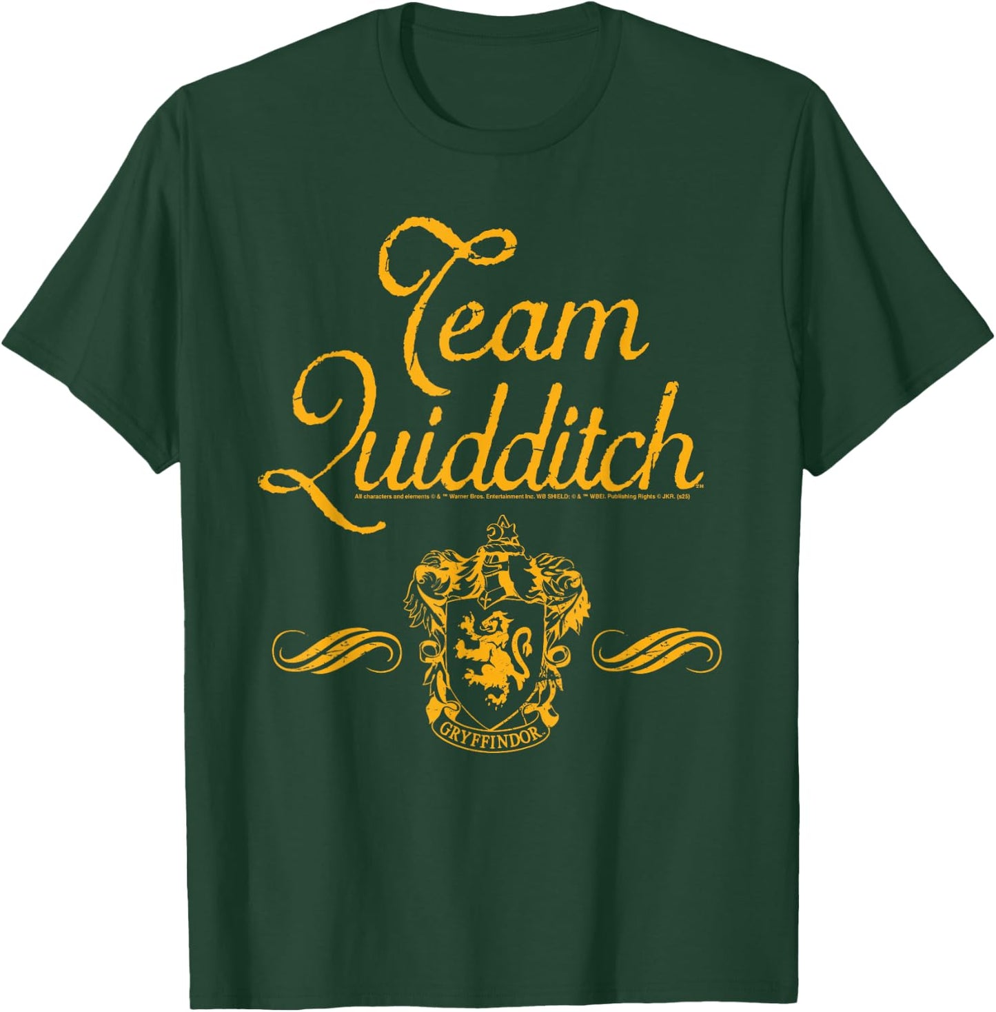 Harry Potter Gryffindor Team Quidditch , Black, S T-Shirt - T-Shirt | Forest