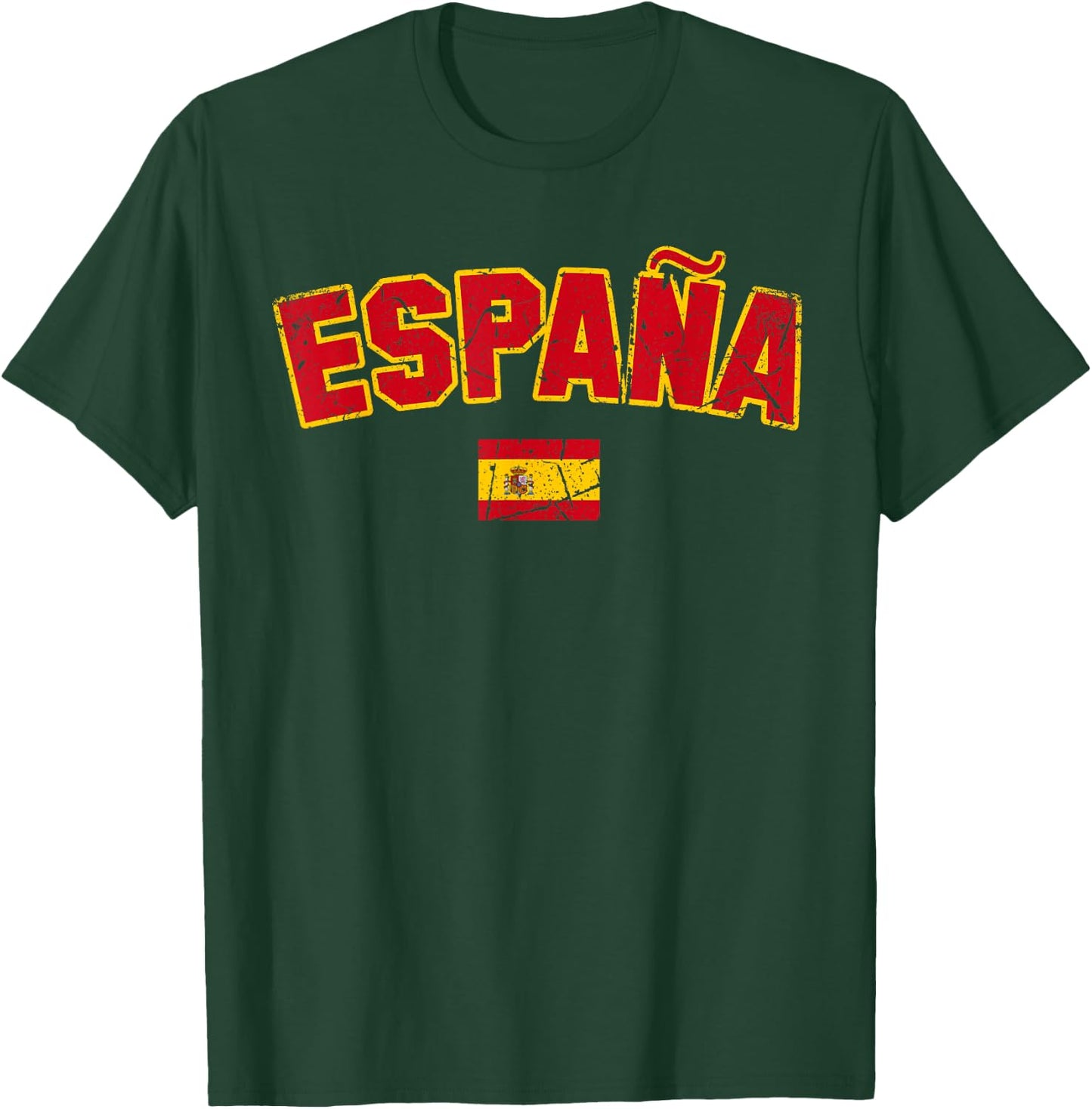 ESPAÑA SPAÑA Flag | Men Women Kids SPAIN , Black, S T-Shirt - T-Shirt | Forest