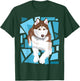 beautiful red brown Siberian Husky with blue eyes T-Shirt - T-Shirt | Forest