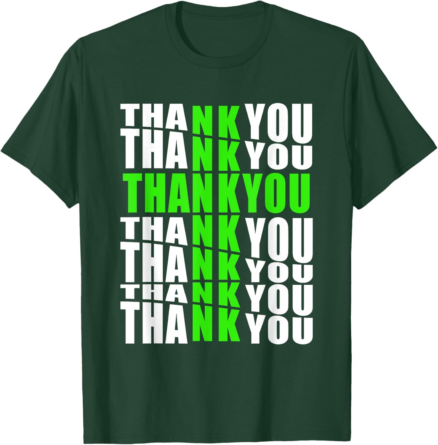 Thank You Written To Form Cross Jesus Gratitude Blessings T-Shirt - T-Shirt | Forest