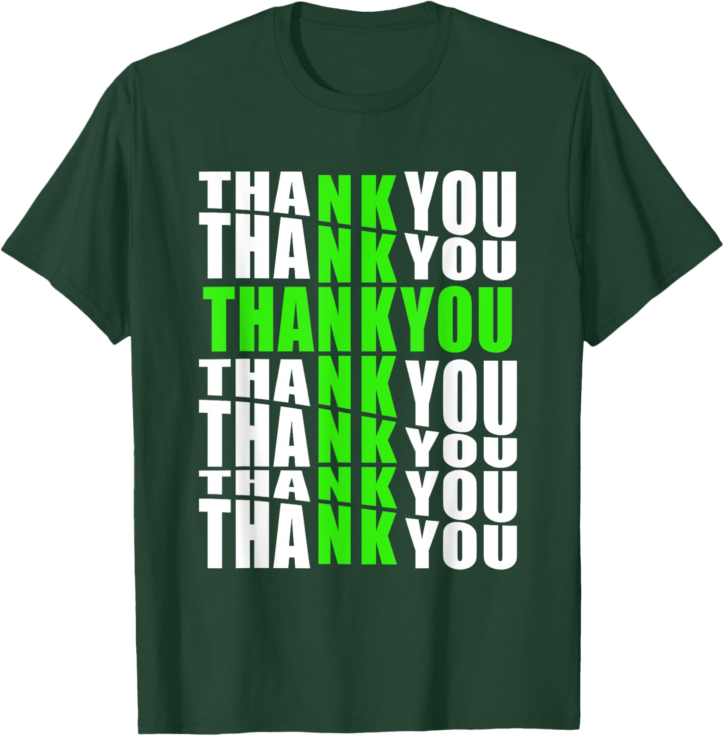 Thank You Written To Form Cross Jesus Gratitude Blessings T-Shirt - T-Shirt | Forest