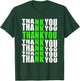 Thank You Written To Form Cross Jesus Gratitude Blessings T-Shirt - T-Shirt | Forest