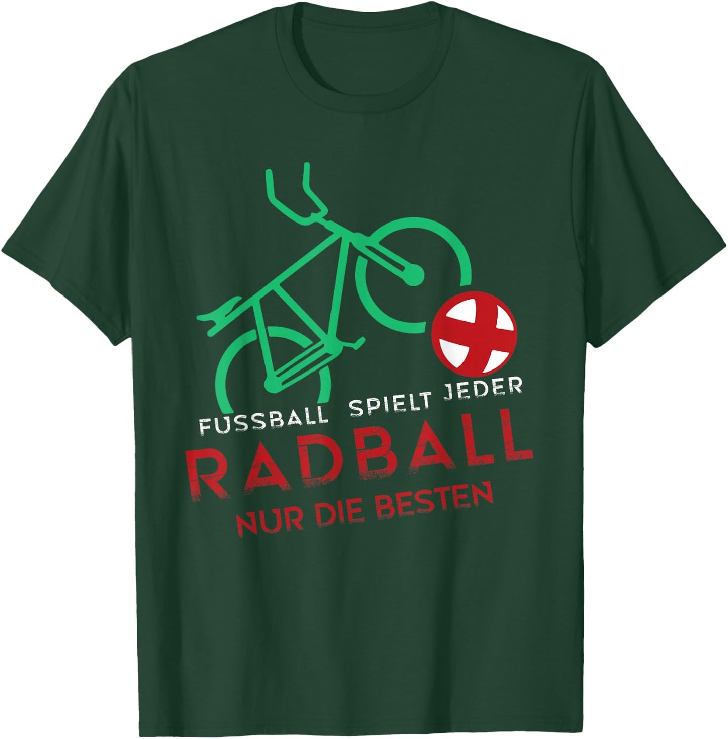 Radball Radballspieler Radballrad Radball Torwart T-Shirt - T-Shirt | Forest