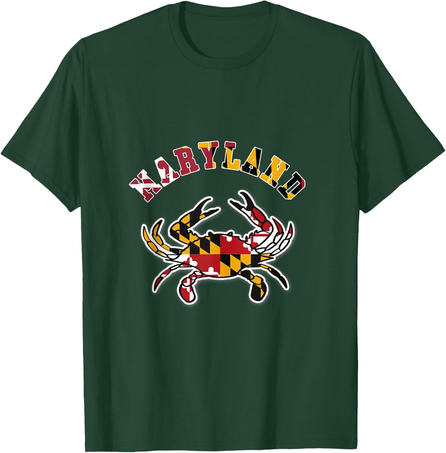 vintage maryland, Maryland State Flag Classy Blue Crab T-Shirt - T-Shirt | Forest